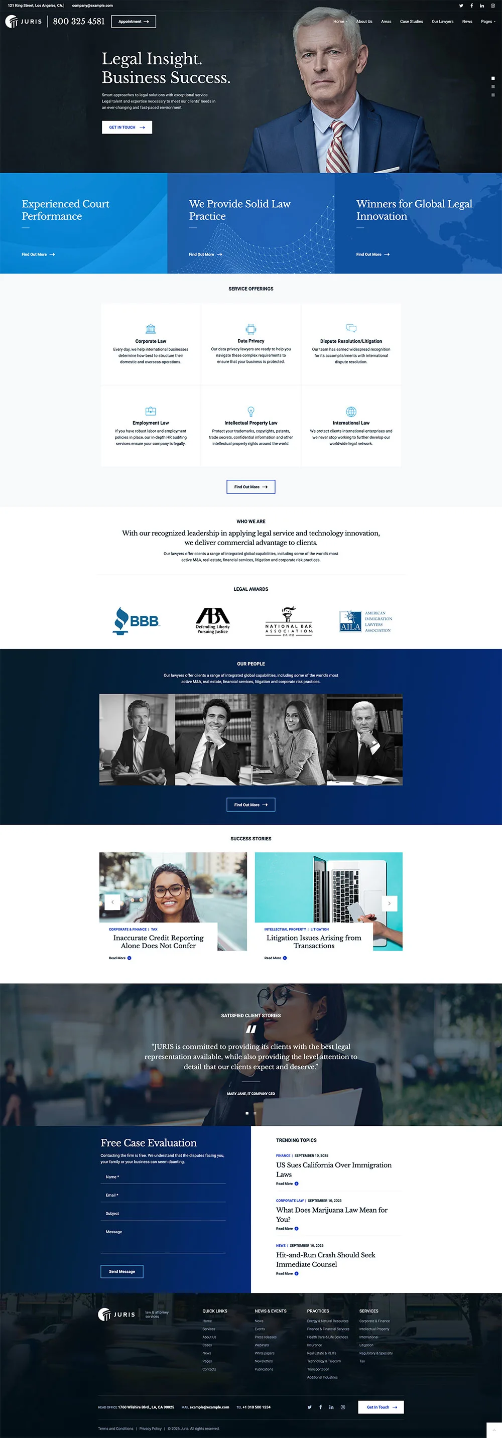 Juris Law Consulting Services WordPress Theme