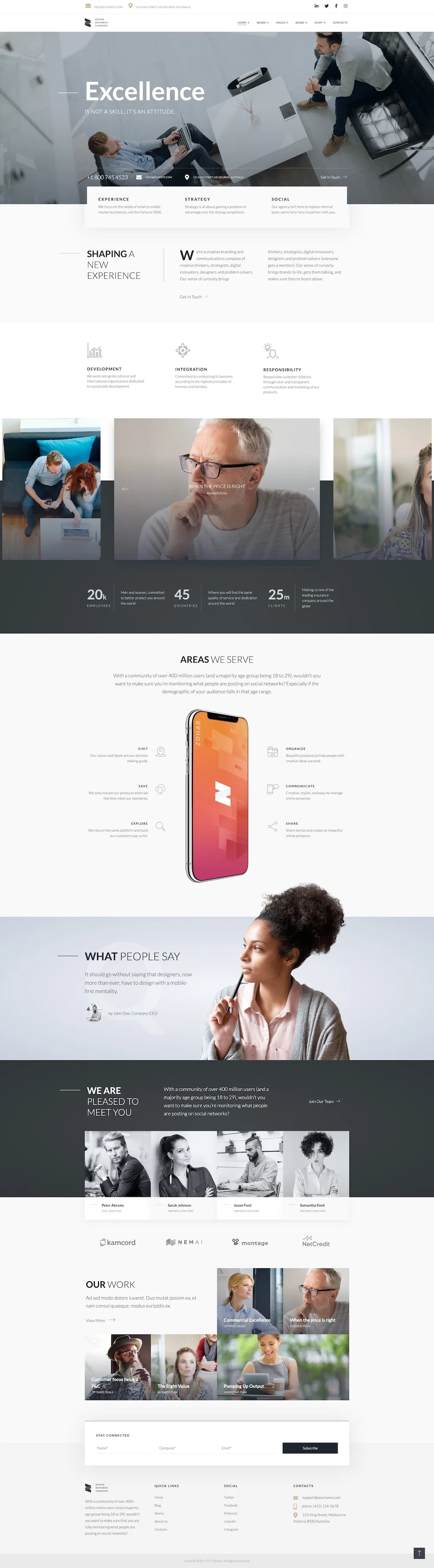Zohar – Business Consulting WordPress Theme
